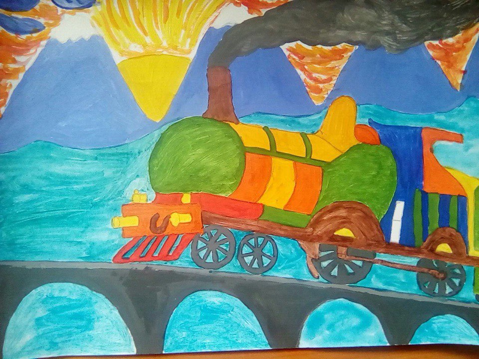 Нарисовать детскую железную. Железная дорога рисунок. Конкурс рисунков железная дорога. Детские рисунки железная дорога. Рисуем детскую железную дорогу.